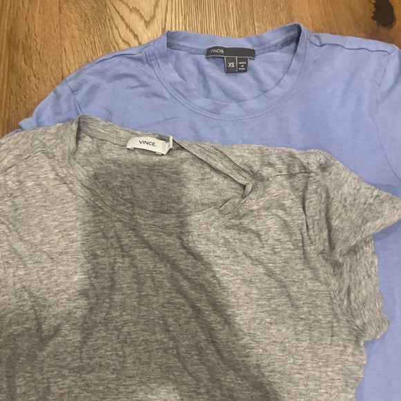 Two Vince Pima cotton and modal baby tees xs - Picture 4 of 6